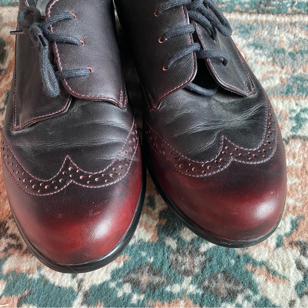 NAOT BLK/BRN Leather Oxfords, EU 39/ US 8 Winter Sale